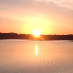 Sunset on Devils Lake