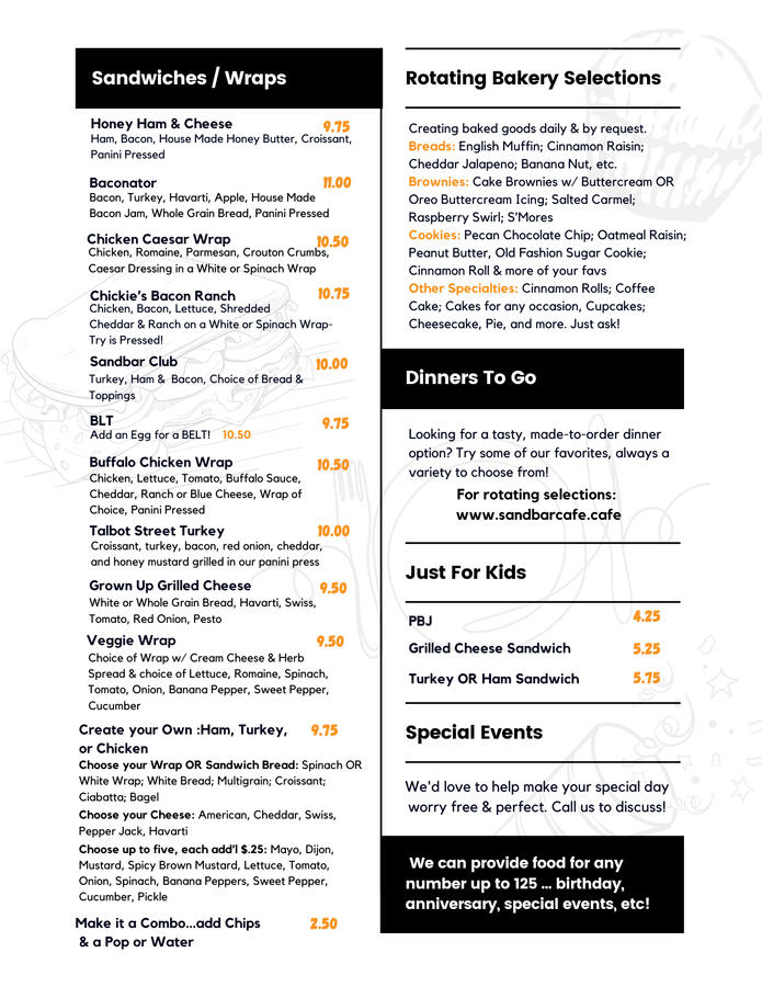 Menu 2 Menu 2